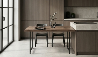 Высокий кухонный стол Пекан 4 BMS