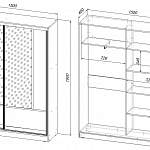 Чертеж Шкаф-купе Класик 07 BMS