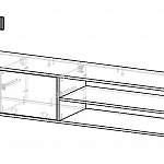Схема сборки Тумба под ТВ подвесная Оптик 2 BMS