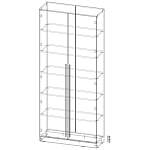 Шкаф распашной Айва 4 BMS