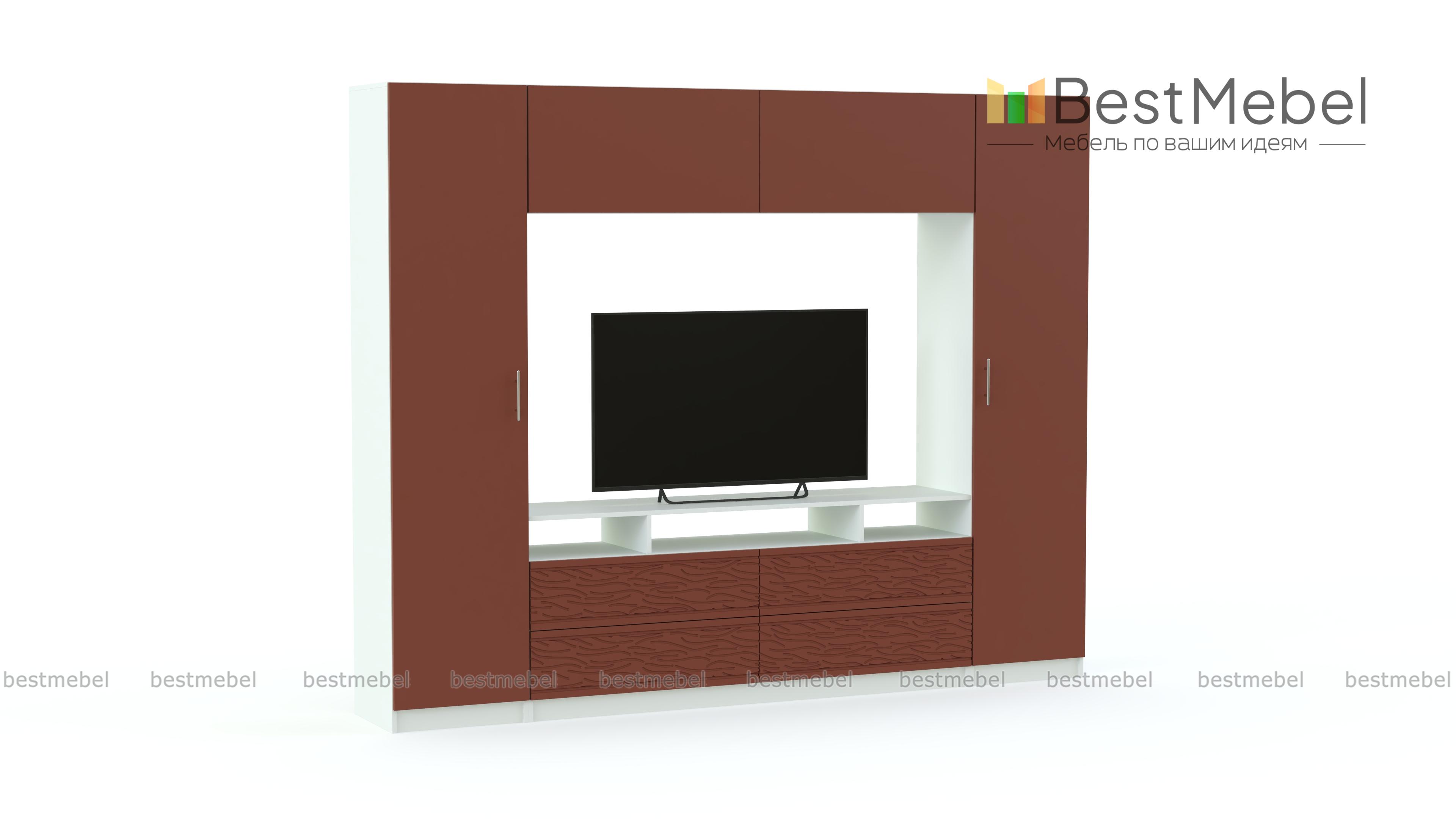 Стенка-горка Вельвет 8 Глянец BMS - Фото