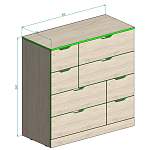 Комод Нордли Nordli 4