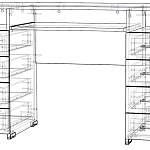 Компьютерный стол Милак глянец 18 BMS