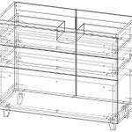 Схема сборки Тумба для ванной Мулин 2 BMS