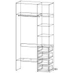 Стеллаж для одежды Мирта 2 BMS