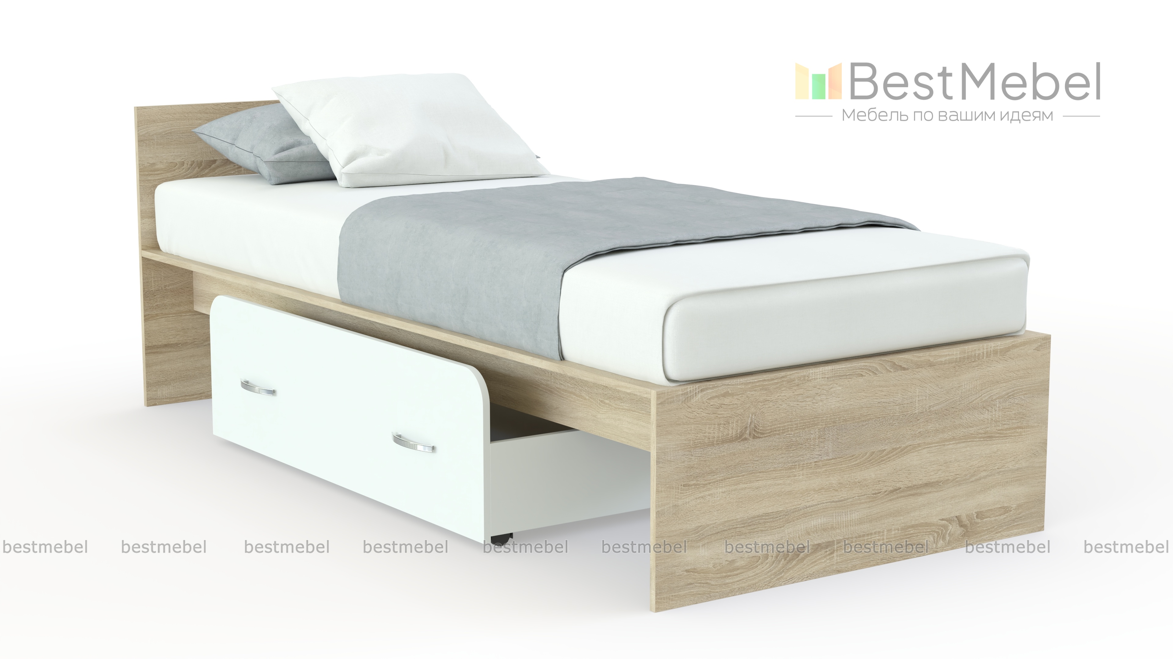 Кровать детская Чемпион с ящиком BMS