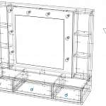 Схема сборки Туалетный стол Дастин 15 BMS