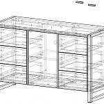 Чертеж Комод Шарлотта Нео 2 BMS