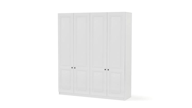 Шкаф распашной Бонн 4 BMS(Платье - Белье - Белье - Платье (3 полки) (4))