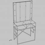 Чертеж Туалетный стол Кино 11 BMS