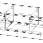 Чертеж Тумба под ТВ ЖК-120 BMS