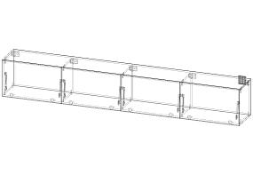 ЭСКИЗ Тумба под тв ЛонгЛайн Навесная  (2600х400х350)