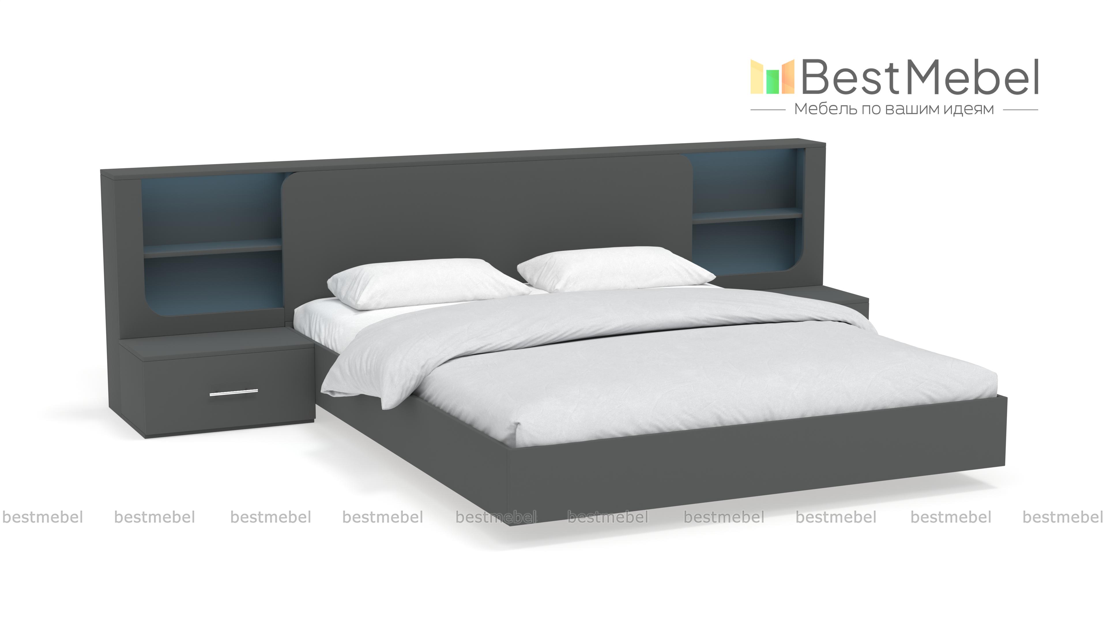 Кровать с подсветкой Гамма BMS - Фото