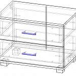 Схема сборки Прикроватная тумба Милена 2 BMS