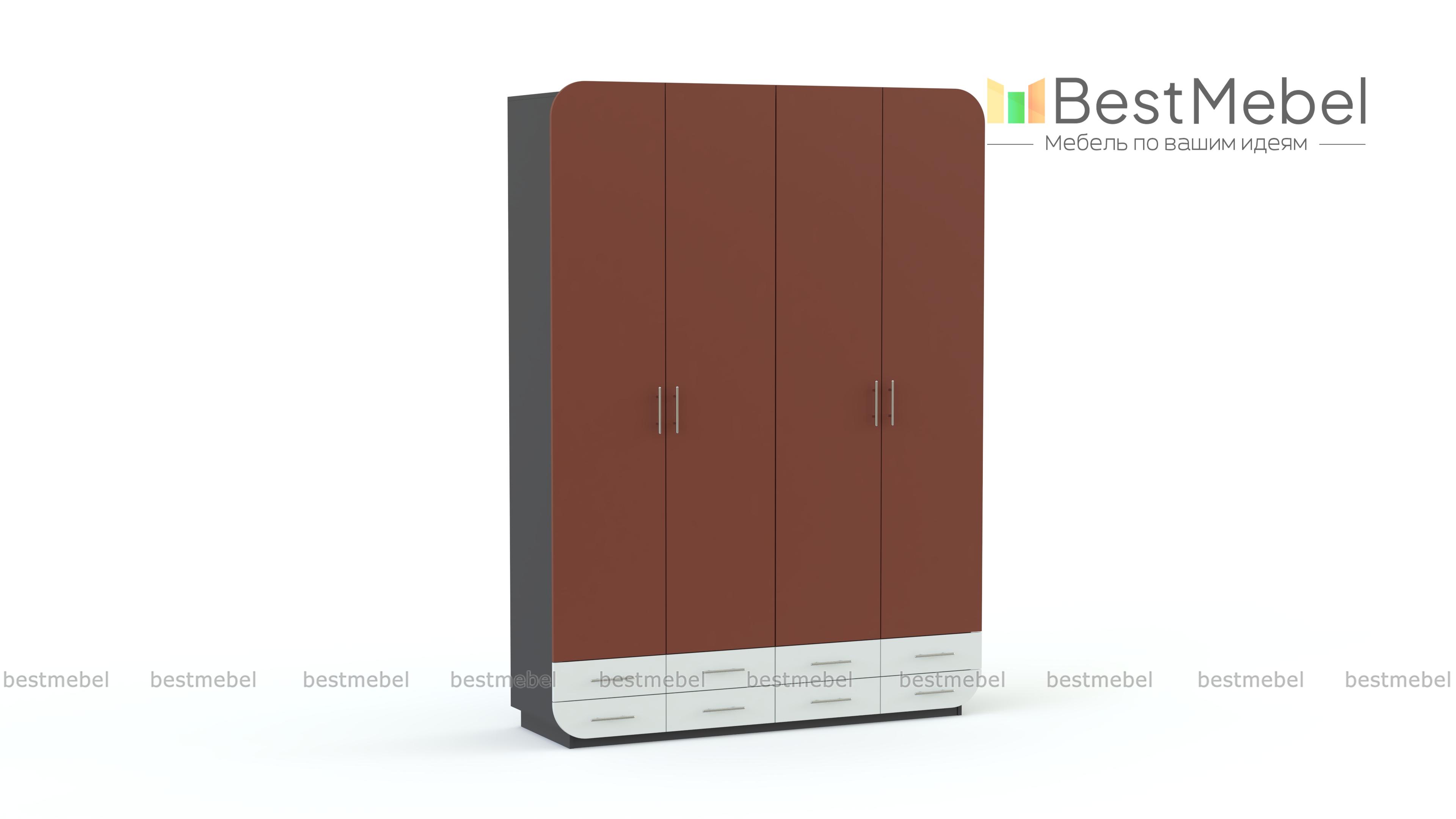 Распашной шкаф Модерно 19.1 BMS - Фото