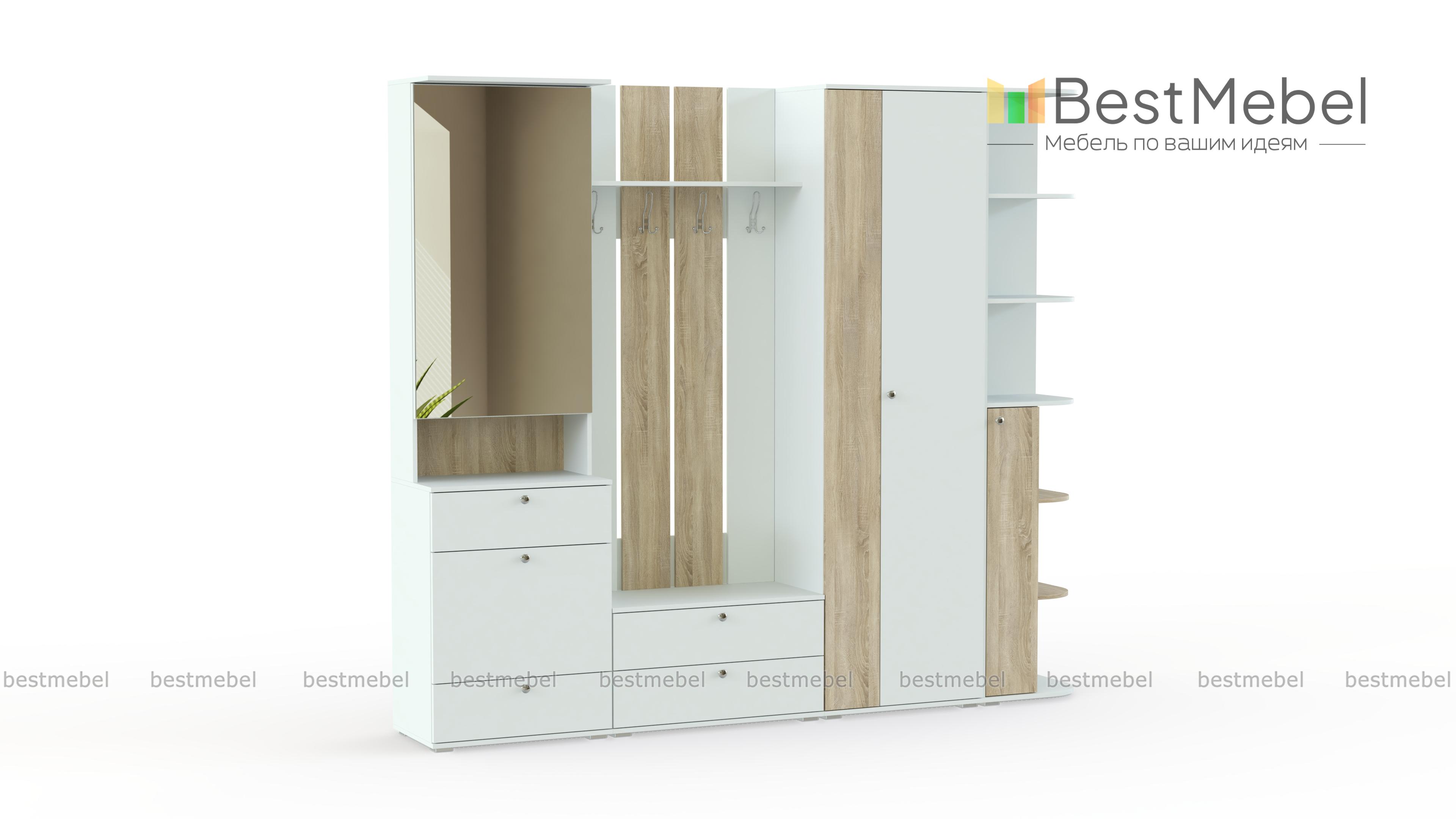 Модульная прихожая Богемия BMS - Фото