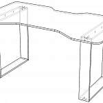 Чертеж Геймерский стол Чесли 4 BMS