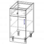 Чертеж Тумба напольная 1 ящик  Виктория У BMS