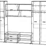 Схема сборки Стенка для гостиной Дакар BMS